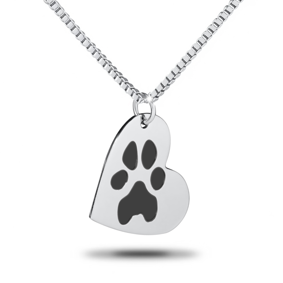 Olive Custom Paw Print Heart